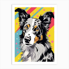 Pop Art Australian Shepherd Art Print