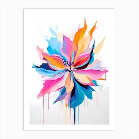 Abstract Flower Painting 34 Art Print