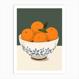 Oranges In A Bowl 4 Art Print