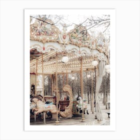Paris Carousel Xv Art Print