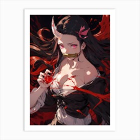 Demon Slayer Nezuko Kamado (218) 1 Art Print