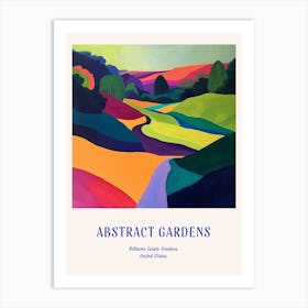 Colourful Gardens Biltmore Estate Gardens Usa 1 Blue Poster Art Print