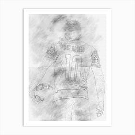 Kun Aguero 5 Art Print