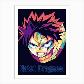Natsu Dragneel Wpap Art Print