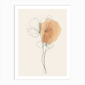 Abstract Flower Painting 1 Art Print