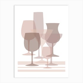 Modern Drinks Art Print