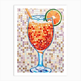 Glass Of Orange Juice Art Print