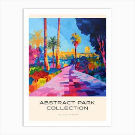 Abstract Park Collection Poster Al Azhar Park Cairo Egypt 2 Art Print