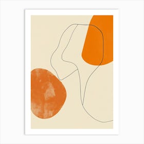 Abstract Orange 1 Art Print