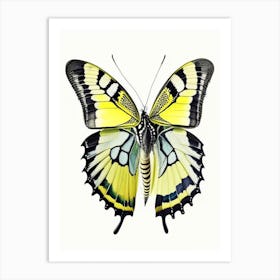 Swallowtail Butterfly Decoupage 1 Art Print