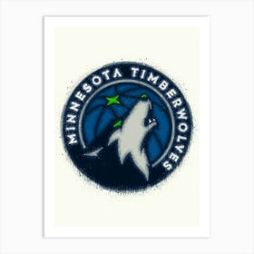 Minnesota Timberwolves 1 Art Print