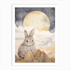 Sleeping Baby Bunny 1 Art Print