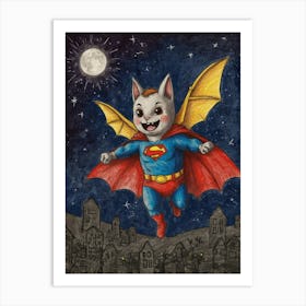 Super Cat 2 Art Print