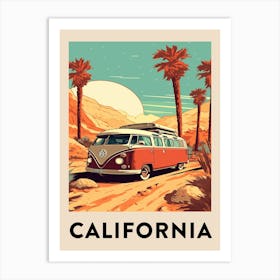 Vintage Travel Poster California 5 Art Print