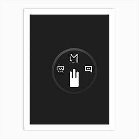 Touch Screen Icon Art Print