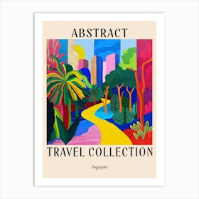 Abstract Travel Collection Poster Singapore 5 Art Print