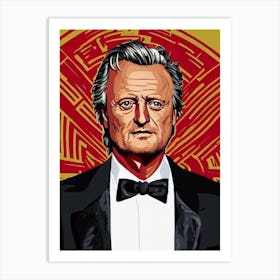 Rutger Hauer Illustration Movies Art Print