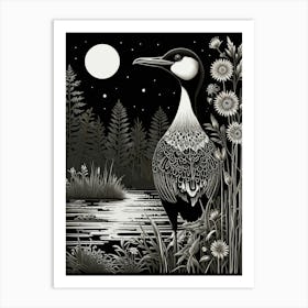 Owl At Night 1 Art Print