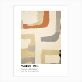 World Tour Exhibition, Abstract Art, Madrid, 1960 8 Art Print