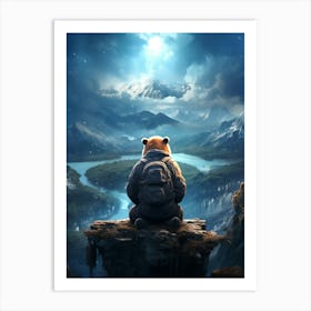 Bear In The Mountains 1 Art Print