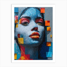 Mosaic Woman 3 Art Print