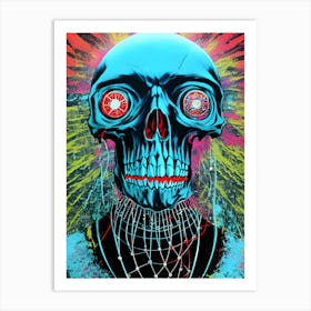 Psychedelic Skull 2 Art Print