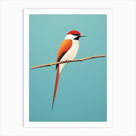 Bird Perching Minimalist 4 Art Print