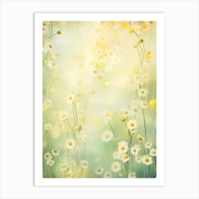 Daisy Background Art Print