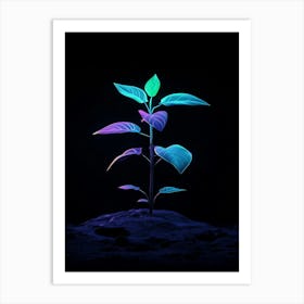 Neon Plant 14 Art Print