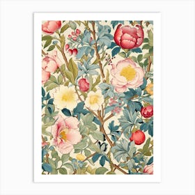 Floral Wallpaper 119 Art Print