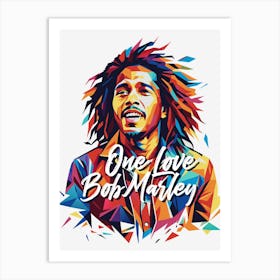 Bob Marley in WPAP Pop Art 1 Art Print