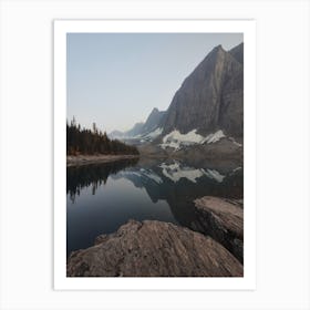 Snowmelt Mountain Lake Art Print