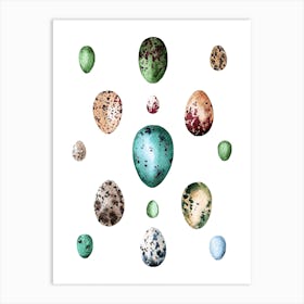 Eggs Watercolor Art Print