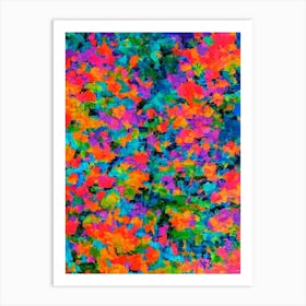 Acropora Solitaryensis Vibrant Painting Art Print