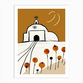 Santa Cruz Church 1 Art Print