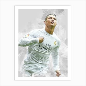 Cristiano Ronaldo Big Boss Real Madrid Art Print