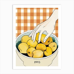 Bowl Of Lemons Art Print