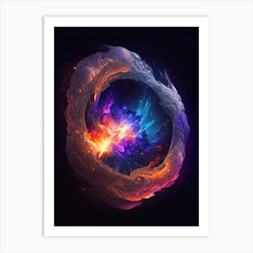 Supernova Remnant Comic Space Space Art Print