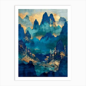 Chinese Mountains 19 Art Print