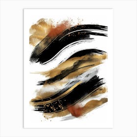 Abstract Brush Strokes 34 Art Print