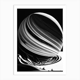 Jupiter Noir Comic Space Art Print