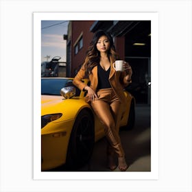 Ml 1097 - Funkyfunkyprintsco Super Wide Angle Portraits Of A Asian Model Art Print