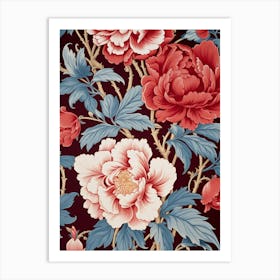 Peony Wallpaper Art Print