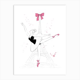 French Ballerina Art Print