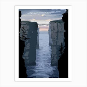 Cliff Bridge Art Print