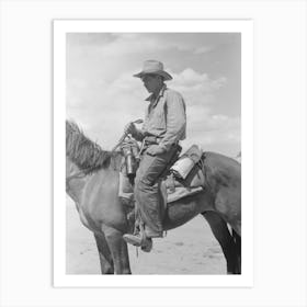 [Untitled photo, possibly related to Cowboy with Spanish cowpony, Pie Town, New Mexico] by Russell Lee Art Print