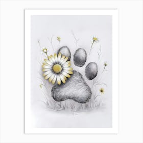 Paw Print Art Print