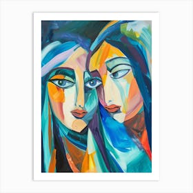 Two Women Art Print