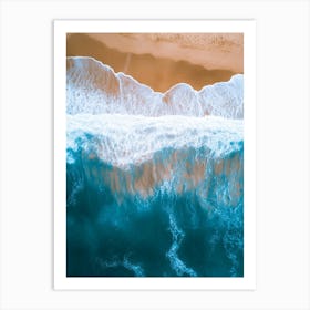 Aerial View Of The Ocean Art Print