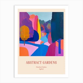 Colourful Gardens Stourhead Gardens United Kingdom 1 Red Poster Art Print